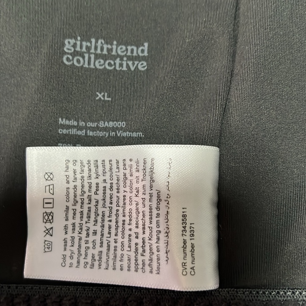 Girlfriend Collective Topanga Halter Bra - Size XL - Picture 4 of 4